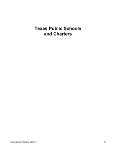Texas School Directory 2011-12: Public Schools & Charters
