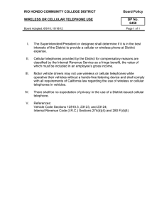 RIO HONDO COMMUNITY COLLEGE DISTRICT      ... WIRELESS OR CELLULAR TELEPHONE USE