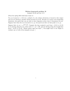 Written homework problem 16 Assigned 10/29 and due 11/3
