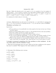 Lecture 38 - 3/23