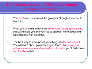 Do I need to know all of English Grammar