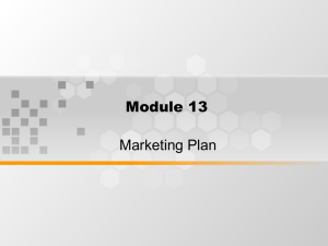 Module 13 Marketing Plan
