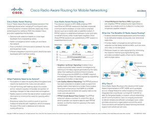 • Cisco Radio Aware Routing How Radio Aware Routing Works