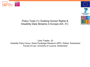 Policy Tools (1): Existing Human Rights &amp;