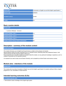 Basic module details