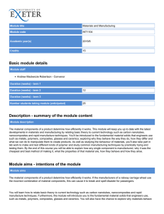 Basic module details