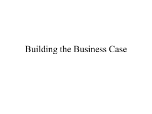 Building the Business Case
