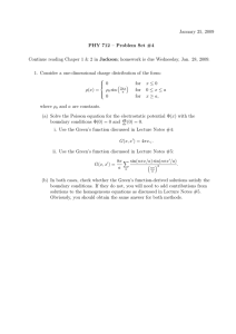 January 25, 2009 PHY 712 – Problem Set #4