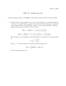 March 21, 2009 PHY 712 – Problem Set # 16