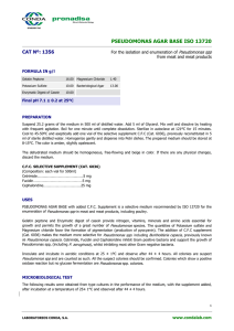 Pseudomonas Agar Base ISO 13720: Isolation & Enumeration