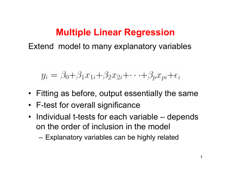 Multiple Linear Regression