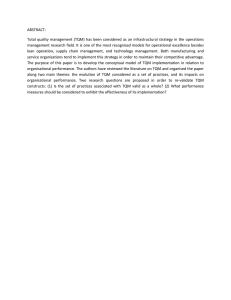 TQM Implementation & Organizational Performance: A Conceptual Model