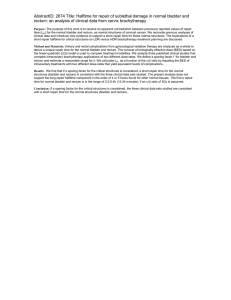 AbstractID: 2674 Title: Halftime for repair of sublethal damage in... rectum: an analysis of clinical data from cervix brachytherapy