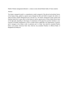 Model of Islamic management alternative : a study on some... Abstract: