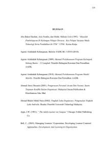 114  “Masalah Agensi Antidadah Kebangsaan, Buletin AADK Bil. 3/2010 (2010).
