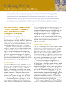 Reducing Poverty and Economic Distress after ARRA