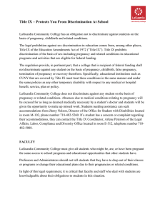 Title IX – Protects You From Discrimination At School