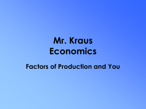 factors of production notes