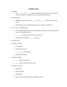 Feudalism Notes: Political, Economic, Social System