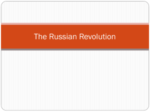 Russian Peasantry and Bolshevik Goals For Peace