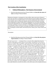 Philosophy of Gov't Pkt.