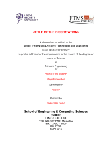 &lt;TITLE OF THE DISSERTATION&gt;