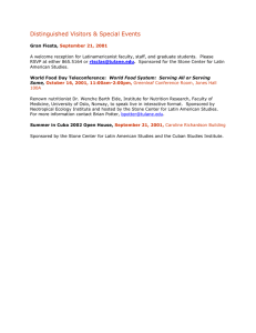 Distinguished Visitors &amp; Special Events