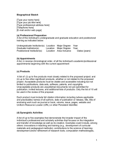 [Type your name here] [Type your job title here]