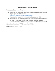 Statement of Understanding