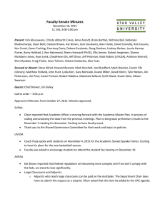 Faculty Senate Minutes