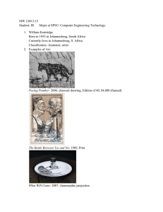 21st Centruy Artist William Kentridge version 2