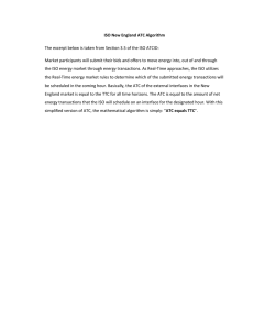 ISO New England ATC Algorithm: Energy Market Operations