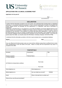 Application form - clinical academic post [DOC 176.00KB]