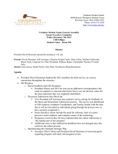 Graduate Student Senate 402B Bowen-Thompson Student Union Bowling Green, Ohio 43403-0181