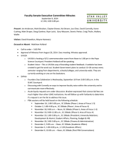 Faculty Senate Executive Committee Minutes