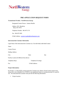 PRE-APPLICATION REQUEST FORM