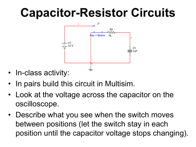 CapacitorResistor Circuits