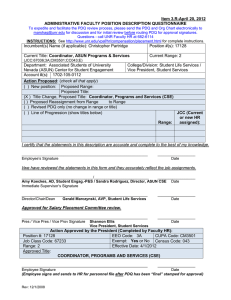 Coordinator, Programs and Services