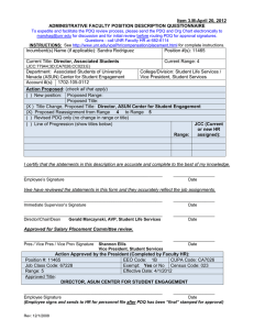 Director, ASUN Center for Student Engagement