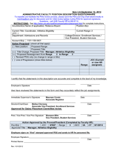 Manager Athletics Eligibility