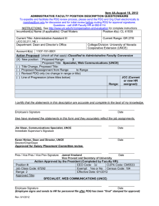 Specialist, Web Communications (UNCE)
