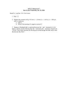 EECS 1 Homework 1 Due in class Wednesday Jan. 28, 2004