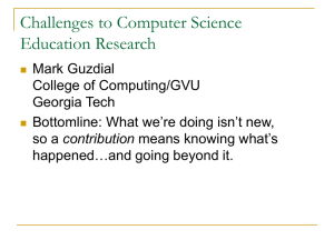 Challenges to Computer Science Education Research