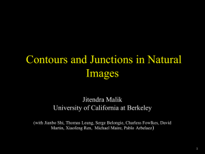 Contours and Junctions in Natural Images Jitendra Malik University of California at Berkeley