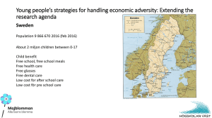 Anette Bolin: Young people s strategies for handling economic adversity in Sweden [PPTX 441.64KB]
