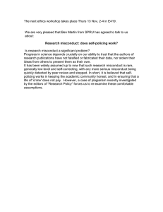 The next ethics workshop takes place Thurs 13 Nov, 2-4...  We are very pleased that Ben Martin from SPRU has...