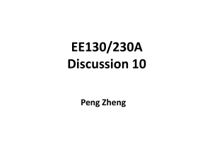 EE130/230A Discussion 10 Peng Zheng