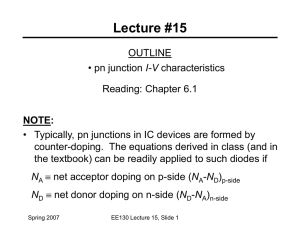 Lectures 15 and 16