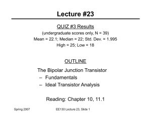 Lecture #23