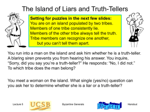 The Island of Liars and Truth-Tellers